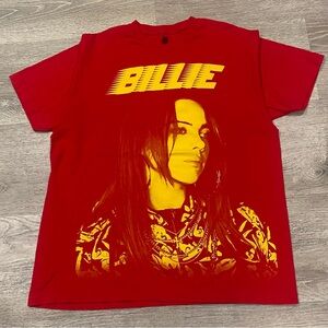 BILLIE EILISH Official Portrait
Red T-Shirt RACER Logo Size Large | 100% Cotton